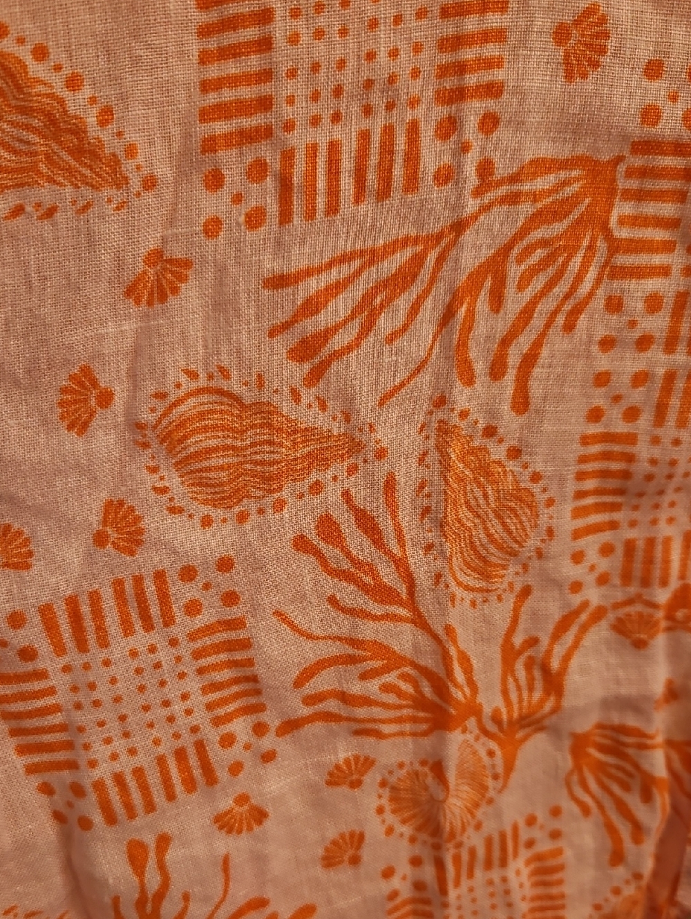 Sigrid Olsen Linen Coastal Tunic Button Down, L, Coastal Grandma, Euro, Swim - Picture 6 of 12